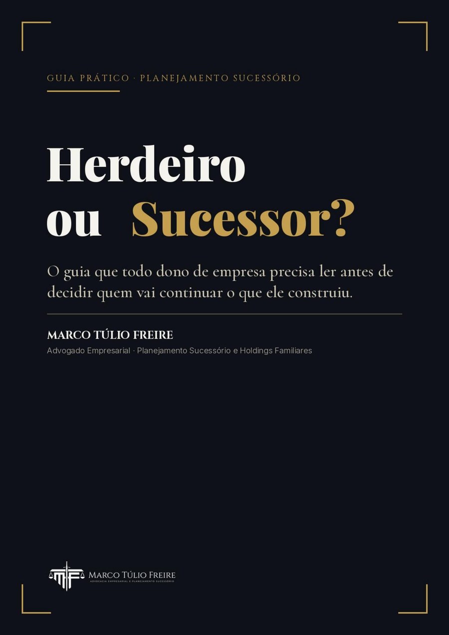 Capa do e-book Herdeiro ou Sucessor